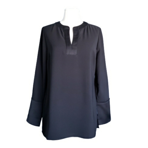 J. Crew Tops - J. Crew V Neck Tunic in Satin-Backed Crepe